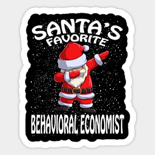 Santas Favorite Behavioral Economist Christmas Sticker